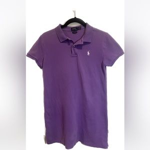 Ralph Lauren Polo Womens Dress The Mesh Mini Size M Purple